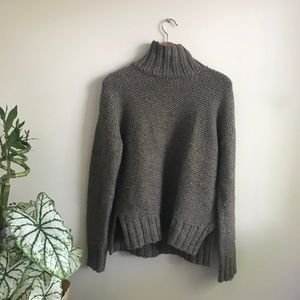 Babaton grey turtleneck sweater